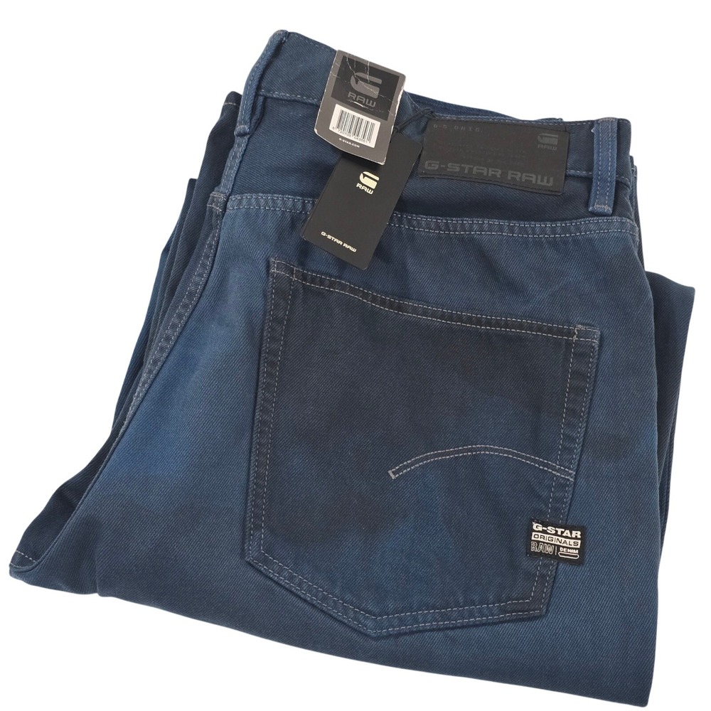 G-Star RAW Type 96 Loose Jeans Mens 32x34 Blue Sun Bleached Relaxed Straight